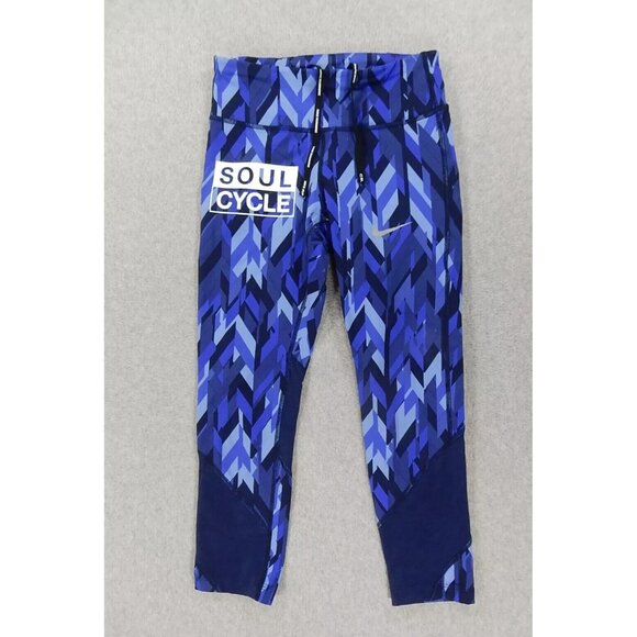 Nike Dri Fit SOUL CYCLE Compression Leggings Pants (Women's‎ X-Small) Blue - Picture 1 of 5